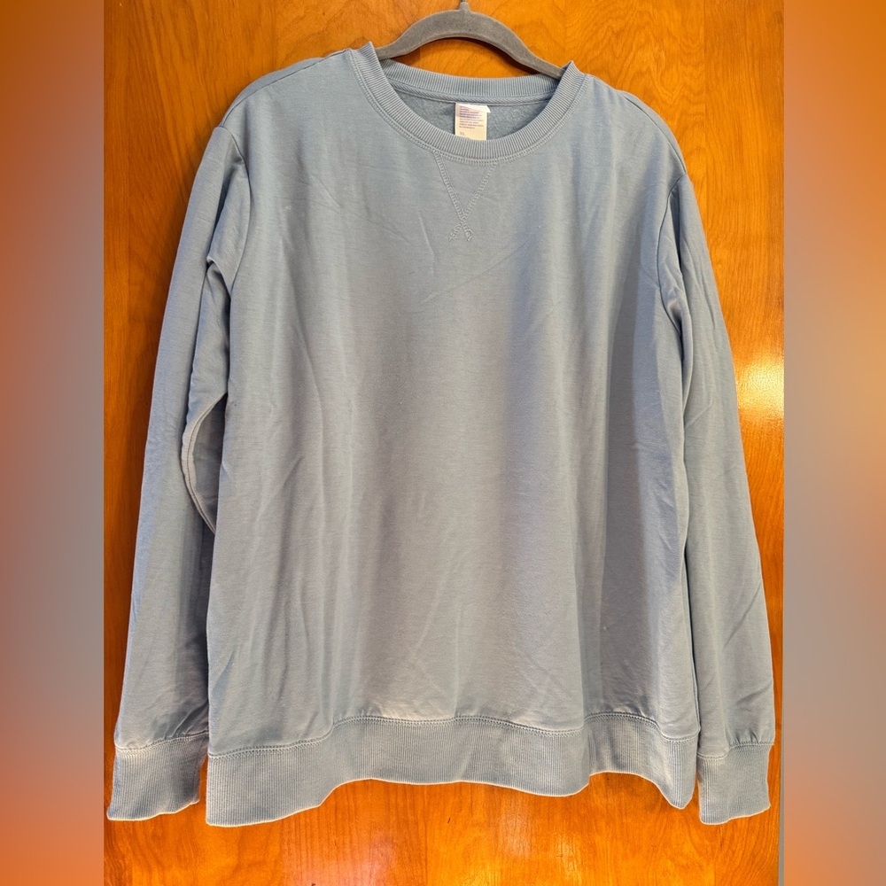 Stars Above Sky Blue Fleece Crewneck